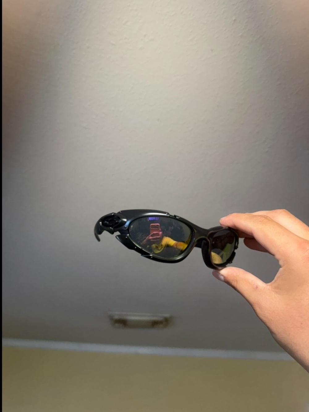 Black Performance Sunglasses with Amber Lenses - Lightweight Wearable o sunglass